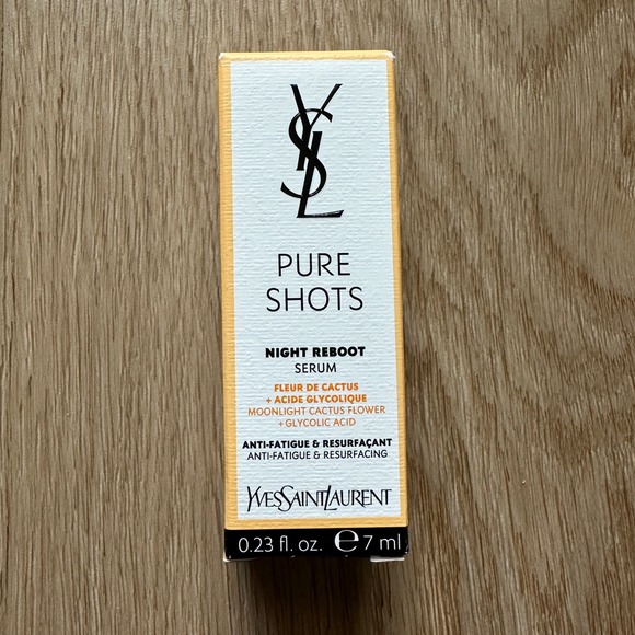 YSL Yves Saint Laurent Pure Shots Night Reboot Resurfacing Serum 0.23 oz - Picture 1 of 4